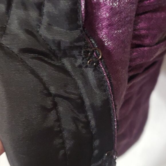J.R. Nites by Carol Lin. EUC. Stunning Jacket in Purple & Black. Size 14. - Picture 7 of 12